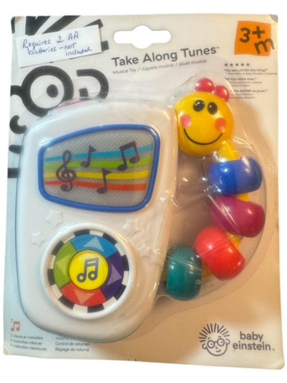 Baby Einstein TAKE ALONG TUNES 7 Classical Songs 3+ mths